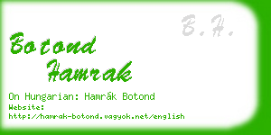 botond hamrak business card